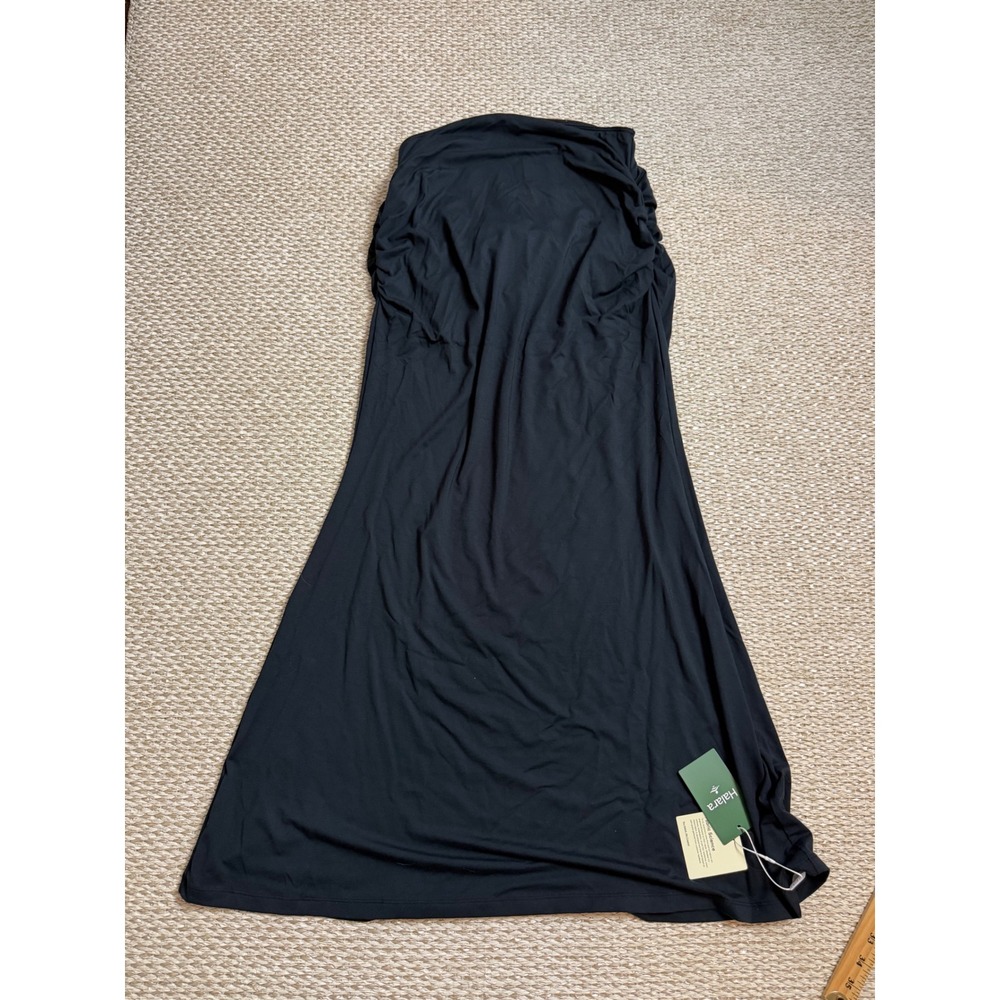 Halara Magic Skirt Black High Waisted Maxi with Built-in Shapewear Shorts Large - Picture 5 of 6